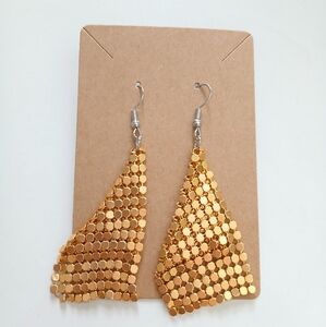 Fashion Jewelry Gold Sequin Earrings